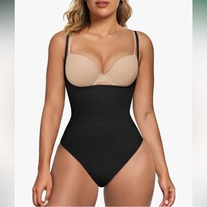SHAPERX Shapewear for Women Tummy Control Open Bust Thigh Slimmer Body Shaper 2X